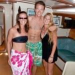 Kate, Mungo and Ashley..... Mungo is Scottish, Kate a Brit and Ashley a Yank.... Mungo is the Captain of Tusitalia and Ashley is his mate. The owner is the Captain of a very large sailing schooner