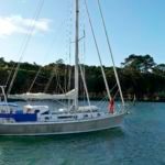 s/v Adamite Graham and Lynn leaving for Tonga in our "weather window", one hour before us