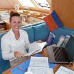 She was a "Day Skipper"..... Apologies to the Beatles. Kate worked very hard on her Royal Yachting Association "Day Skipper" course while aboard "Beach House".