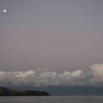 Moon over Taveuni Island Here we're moored in Viani Bay with Taveuni Island only 4 miles to our west.