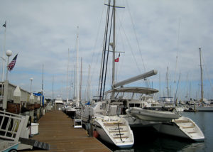 Arriving at San Diego Yacht Club